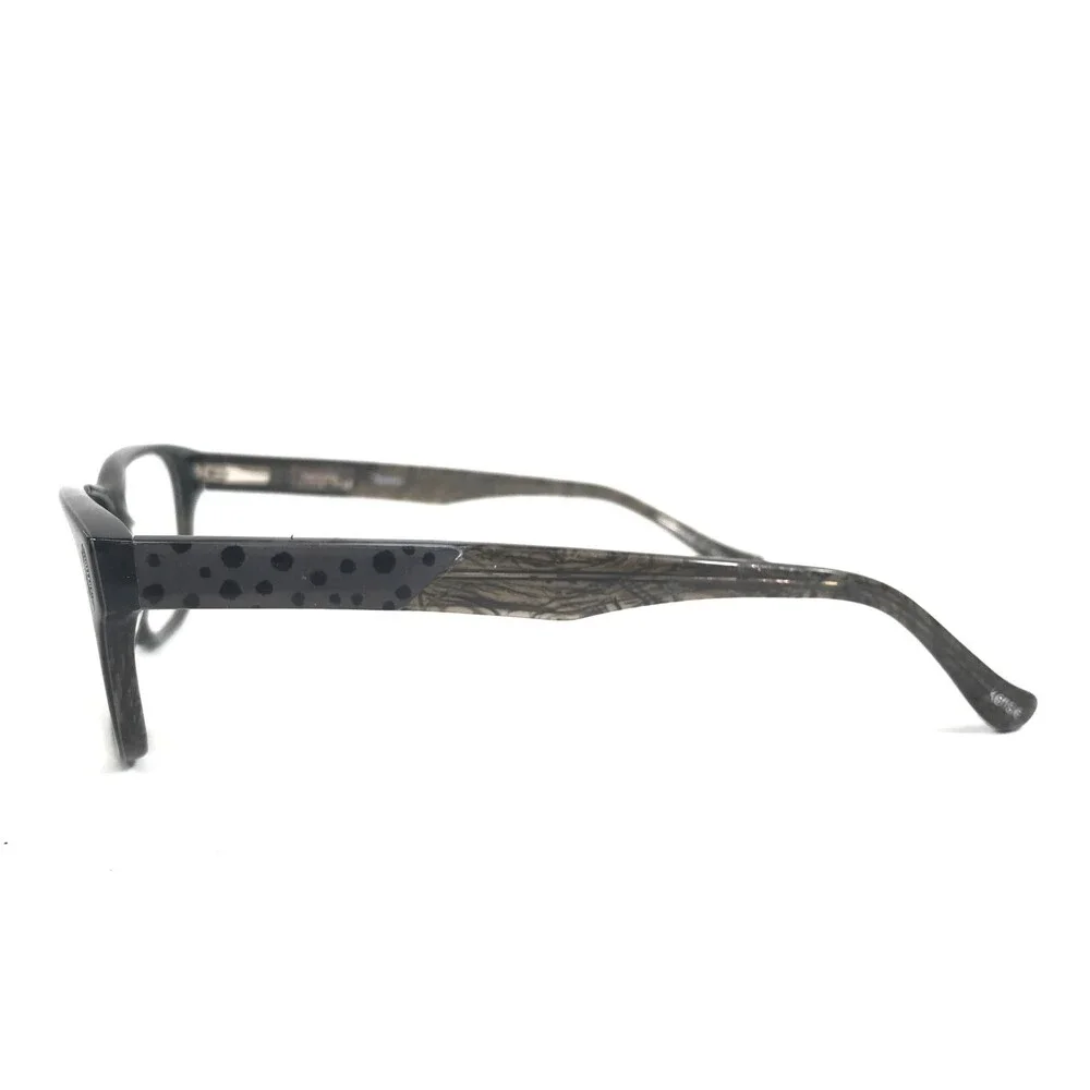 Kensie Eyeglasses Frames FEATHER BK Black Gray Square Full Rim 52-16-135